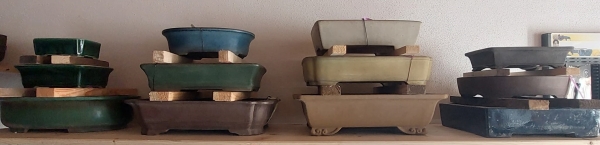 Tokoname Bonsai Pots, Various Selection